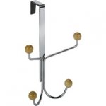 4 Over Door Coat Hooks in Silver C&C