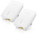 ZyXEL 1200 Mbps Powerline Gigabit Ethernet Network Adapter Twin Pack