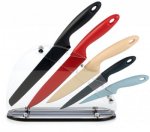 Swan five piece knife block set with code