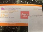 Sainsbury's giving out Argos voucher