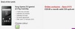 Vodafone Xperia Z5 £29 upfront £28.80 per month unltd mins, texts, 11gb data