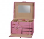 Four Drawer Pink Jewellery Box >£11.99