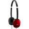 JVC HA-S160 FLATS Lightweight Headphones - Red