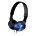 Sony MDRZX310 Foldable Headphones - Metallic Black / Blue