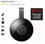 Google Chromecast (Argos) edit now 3 months Netflix