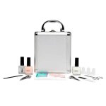 Technic French Manicure Beauty Case @ Superdrug inc 3 nail varnishes, 1 nail tip whitening pencil, 1 packet of nail guides, 1 toe separator, nail scissors, 2 nail clippers, nail buffer and cuticle pusher
