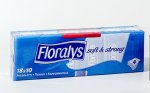Floralys pocket tissues, design edition, 4-ply. 84 packs of ten