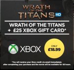 &pound;25 Xbox Live Credit Plus Wrath of the Titans HD
