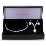 Jon Richard Silver square crystal trio jewellery set | Debenhams - £14.00 (C&C)