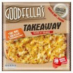 Goodfellas takeaway pizzas 555g - 607g with a pot of dip Available at Morrisons online Fajita chicken and the big cheese are yummy - £2