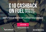 £10.00 cashback on fuel when you spend £10+ Topcashback (new TCB only). 