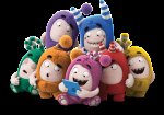 Oddbods 3cm Figurine Set [all 7 Oddbods character]