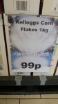 kelloggs Corn Flakes 1kg box 99p @ Heron