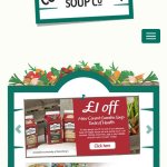 Covent Garden soup &pound;1off the new flavours