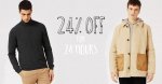 24% off everything for today only @ Topman