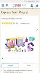 My little pony train playset