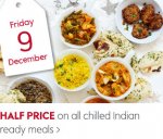 Waitrose: Daily half price/special offers 9th-19th Dec (9th Indian food!)