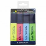 Staedtler Textsurfer Highlighters 4 Pack 1/2 PRICE TESCO DIRECT (FREE NEXT DAY C&C)