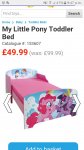 My little pony toddler bed
