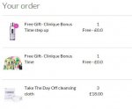 Clinique Bonus @ Debenhams PLUS extra free full size Take The Day Off Makeup Remover £18