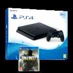 PS4 Slim 500GB Black Console + Call of Duty: Infinite Warfare Bundle Inc Zombies in Spaceland + 2 Free items