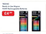 TRONIC Ready to Use Mignon NiMH 8 Rechargeable Batteries