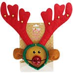Reindeer Headband With LED Nose and bells on! - The Works - £2 (C&C) with code