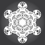 Cut out snowflake designs for Star Wars, Frozen & Guardians of the Galaxy