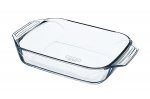 Pyrex 39 x 25 cm Large Optimum Glass High Resistance Easy Grip Rectangular Roaster
