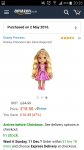 Disney Tangled Rapunzel Hair Glow singing doll to 18.50