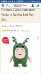 Oddbods voice Activated walking talking toy - Tesco - £20 online Instore