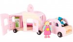 Asda wooden toy caravan and car set