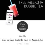 Birmingham - Free Mee-Cha bubble tea via Bullring App till December 15th