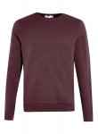 Burgundy Crew Neck Sweatshirt With Code
