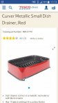 Curver metallic small dish drainer @ Tesco direct free store next day delivery