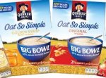 Quaker Oat So Simple Big Bowl - Golden Syrup & Original