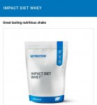 Myprotein 3kg impact diet whey protein powder (35g protein per serving)