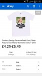 Design your own T Shirt. Ebay. Kids, mens and womans - £4.29 justpersonalise / Ebay