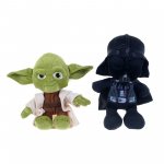 Twin pack 10" Yoda and Darth Vader plush soft toys