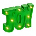 Light Up Green Joy Letters