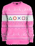 PlayStation Pink Xmas Jumper (All Sizes)