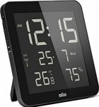 Braun Global Radio Controlled Wall Clock - Black