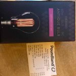 Antique" style squirrel cage filament bulb