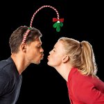 Are you *that* person at the office Christmas party? Mistletoe headband