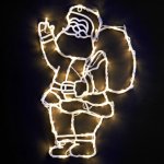 Indoor Santa Light Silhouette - Clear