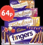 Cadbury Fingers (Milk Choc Fingers/Fabulous Fingers) 64p Each @ Nisa