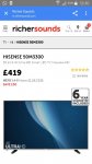 Hisense 50 inch m3300 4k hd smart led freeview tv
