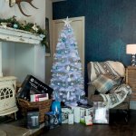 6ft Slender Scandinavian Fir White Christmas Tree