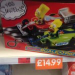 Simpsons Micro Scalextric