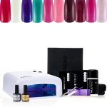 Bluesky Salon Quality Deluxe Plus 36W UV Nail Gel Polish Starter Kit, White Lamp - Pack of 10 Colours £6.50 (Prime)